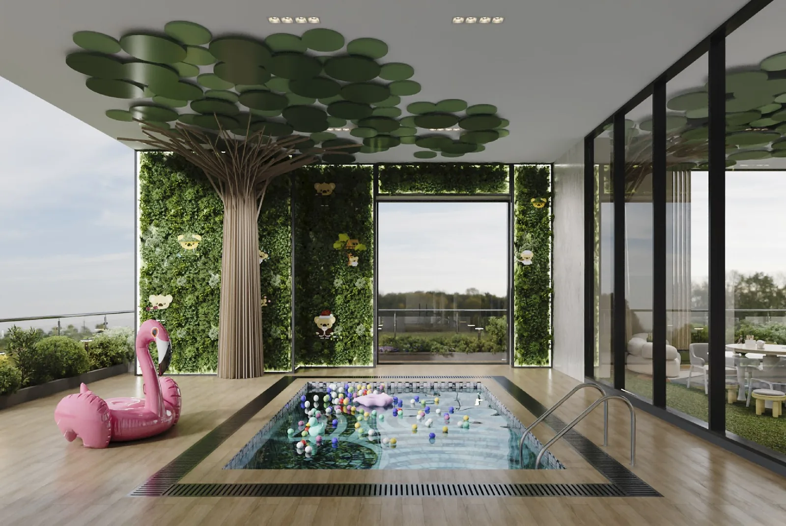 Diamond Bay Garden children's pool rendering