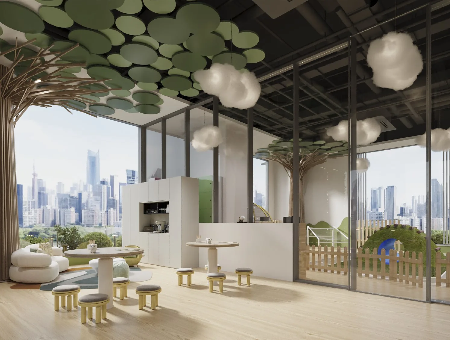 Diamond Bay Garden parents' waiting room rendering