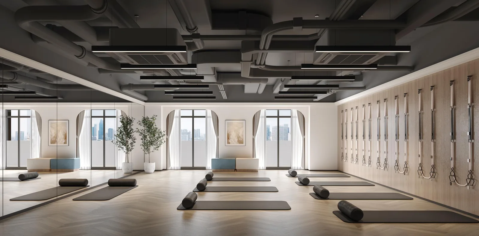 Diamond Bay Garden yoga room rendering